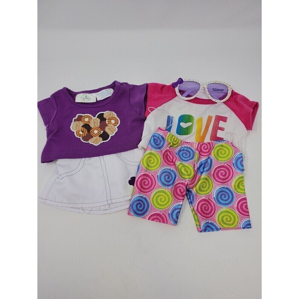 BUILD-A-BEAR CLOTHING SET OF 2 GIRL SCOUTS COOKIES LOVE OUTFITS **FLAWED**